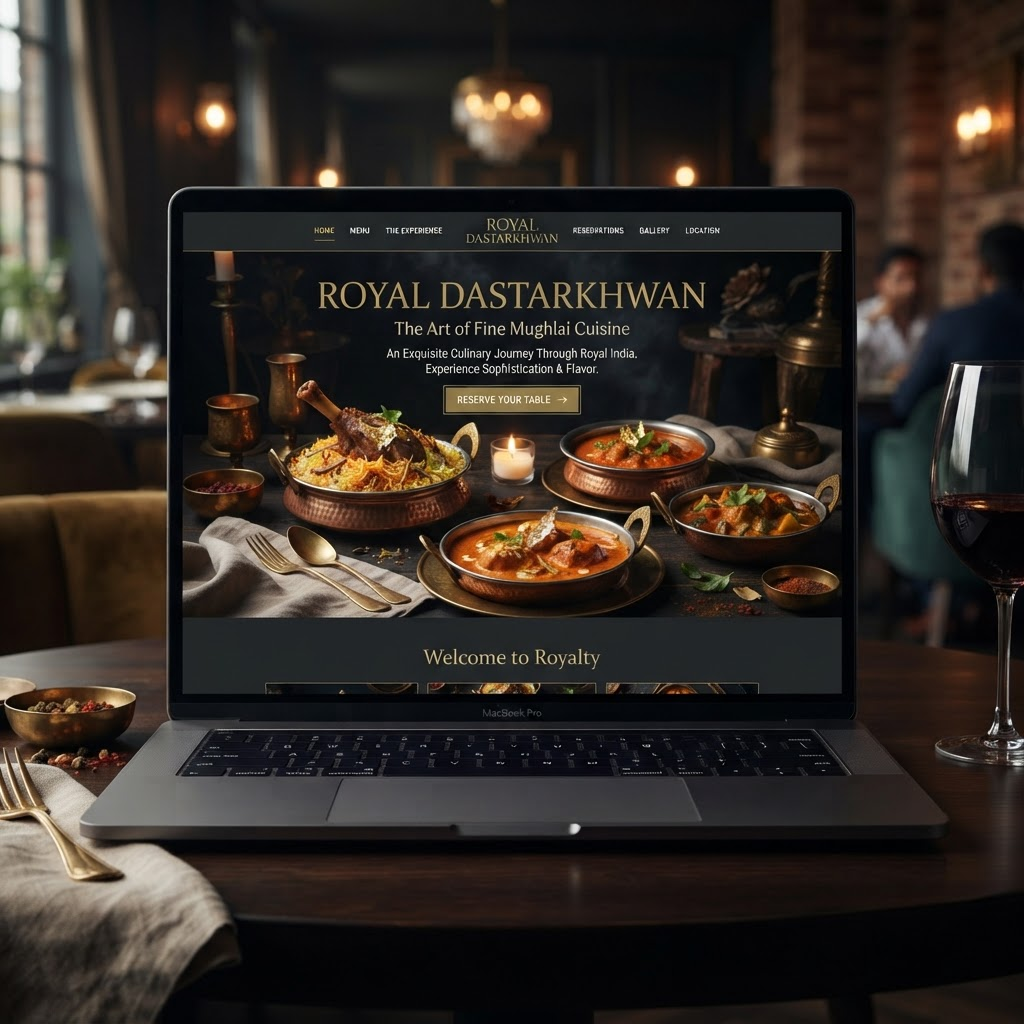 Royal Dastarkhwan website design by Sitecraft Io